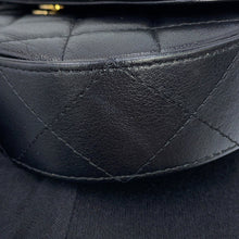 Load image into Gallery viewer, CHANEL Matelasse Half Moon Phone Holder Chain Shoulder Bag BlackAP3367-B12912-94305 Shiny Aged Calf Leather
