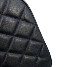 Load image into Gallery viewer, CHANEL Matelasse Half Moon Phone Holder Chain Shoulder Bag BlackAP3367-B12912-94305 Shiny Aged Calf Leather
