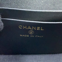 Load image into Gallery viewer, CHANEL Matelasse Half Moon Phone Holder Chain Shoulder Bag BlackAP3367-B12912-94305 Shiny Aged Calf Leather
