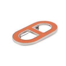 Load image into Gallery viewer, HERMES Chaine d'Ancre Brooch Orange Epsom Metal
