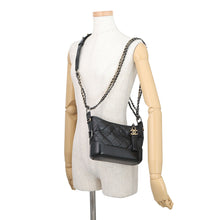 将图像加载到图库查看器中，CHANEL Gabriel de CHANEL Hobo Bag BlackA91810 Aged Calf Leather Size Small
