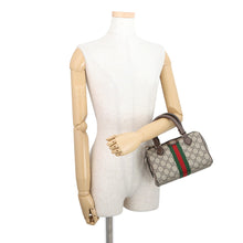 Load image into Gallery viewer, GUCCI Ophidia Travel Bag Beige/Brown841294 GG Supreme Leather Size Small
