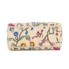 将图像加载到图库查看器中，Dior Lady D-Lite Floral 2WAY Handbag Beige/Multicolor Raffia Canvas Size Medium
