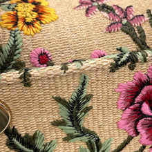 Load image into Gallery viewer, Dior Lady D-Lite Floral 2WAY Handbag Beige/Multicolor Raffia Canvas Size Medium
