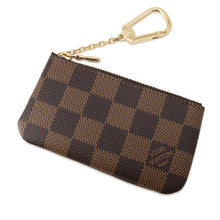 Load image into Gallery viewer, LOUIS VUITTON Card Key Case Pochette Cles BrownN62658 Damier Ebene Canvas
