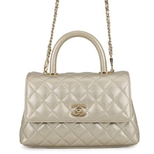 将图像加载到图库查看器中，CHANEL Coco Handle 2WAYHandbag GoldA92990 Caviar Leather Size XS
