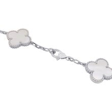 Load image into Gallery viewer, Van Cleef &amp; Arpels Vintage Alhambra Necklace 10 MotifsVCARF48500 18K White Gold
