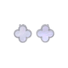 Load image into Gallery viewer, Van Cleef &amp; Arpels Vintage Alhambra EarringVCARF48600 18K White Gold

