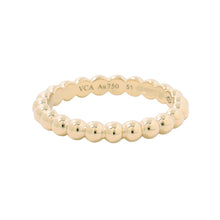 将图像加载到图库查看器中，Van Cleef &amp; Arpels Perlée GoldPearl Ring Size Medium/51/#11VCARO3Y500 18K Yellow Gold
