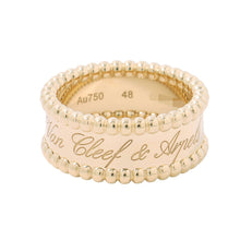 将图像加载到图库查看器中，Van Cleef &amp; Arpels Perlée Senior Tulle Ring Size 48/#8VCARO3Y600 18K Yellow Gold
