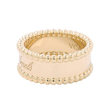 将图像加载到图库查看器中，Van Cleef &amp; Arpels Perlée Senior Tulle Ring Size 48/#8VCARO3Y600 18K Yellow Gold
