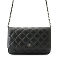 CHANEL Classic Matelasse Chain Wallet BlackAP0250-Y01588-C3906 Caviar Leather