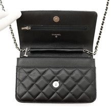 Load image into Gallery viewer, CHANEL Classic Matelasse Chain Wallet BlackAP0250-Y01588-C3906 Caviar Leather
