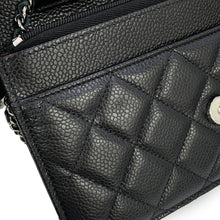 Load image into Gallery viewer, CHANEL Classic Matelasse Chain Wallet BlackAP0250-Y01588-C3906 Caviar Leather

