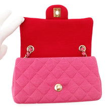 Load image into Gallery viewer, CHANEL Mini Matelasse PinkA69900 Cotton Leather Size Mini
