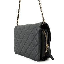 Load image into Gallery viewer, CHANEL Matelasse Flap Bag BlackAS3003 Caviar Leather Size Small
