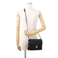 Load image into Gallery viewer, CHANEL Matelasse Flap Bag BlackAS3003 Caviar Leather Size Small
