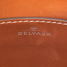 将图像加载到图库查看器中，Delvaux Bread Handbag Brown/Gray Felt Leather Size Mini
