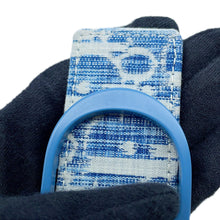 Load image into Gallery viewer, Dior Oblique Belt Blue Leather Fabric
