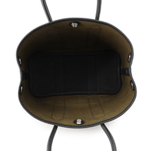 Load image into Gallery viewer, HERMES Neo Garden Olive Green/Black Toile Officier Negonda Leather Size 23

