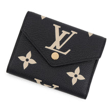 Load image into Gallery viewer, LOUIS VUITTON Portefeuille Victorine Noir/BeigeM80968 Monogram Empreinte Leather
