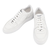 Load image into Gallery viewer, CHANEL CC Logo Sneakers WhiteG46733 Leather Rubber Size 38
