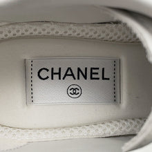 将图像加载到图库查看器中，CHANEL CC Logo Sneakers WhiteG46733 Leather Rubber Size 38
