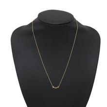 Load image into Gallery viewer, TIFFANY&amp;Co. T Smile Necklace Size Mini62617640 18K Yellow Gold
