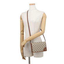 Load image into Gallery viewer, GUCCI GG Emblem Shoulder Wallet Beige/Brown820688 GG Supreme/Leather
