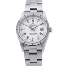 将图像加载到图库查看器中，ROLEX Oyster Perpetual Date W34mm Stainless Steel White Dial15210
