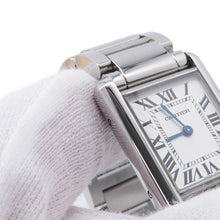Load image into Gallery viewer, CARTIER Tank mast SM H29.5mm×W22mm Stainless Steel Silver DialWSTA0051
