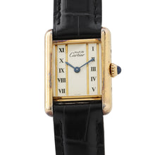 Load image into Gallery viewer, CARTIER Mast Tank SM Ｈ28mm×Ｗ20.5mm SV925 Leather Ivory DialW1003053
