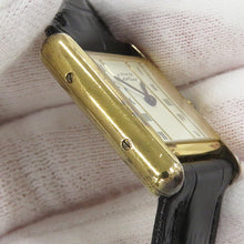 Load image into Gallery viewer, CARTIER Mast Tank SM Ｈ28mm×Ｗ20.5mm SV925 Leather Ivory DialW1003053
