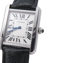 Load image into Gallery viewer, CARTIER Tank Solo SM H31mm×W24.4mm Stainless Steel Leather Silver DialWSTA0030

