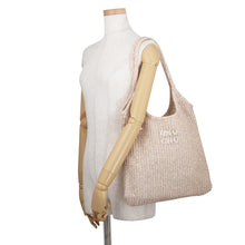 Load image into Gallery viewer, MIUMIU Ivy Sequins Mesh Tote Bag Powder Pink5BG231_ACP8_F0236_V_OLO Polyamide Polyester
