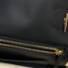 Load image into Gallery viewer, CHANEL Small Shopping Bag Ecru/Black Canvas Calf Leather
