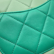 将图像加载到图库查看器中，CHANEL Matelasse Shoulder Bag Green/PinkAS3876 Lambskin
