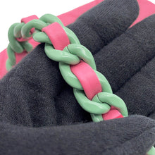 将图像加载到图库查看器中，CHANEL Matelasse Shoulder Bag Green/PinkAS3876 Lambskin
