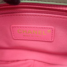 将图像加载到图库查看器中，CHANEL Matelasse Shoulder Bag Green/PinkAS3876 Lambskin
