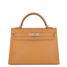 Load image into Gallery viewer, HERMES Kelly Sellier Natural Chamonix Leather Size 32
