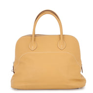 HERMES Bolide Relax Curry Vaux Sikkim Leather Size 35