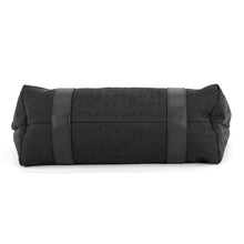 Load image into Gallery viewer, BVLGARI Logo Mania Tote Bag Black Canvas Leather
