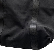 Load image into Gallery viewer, BVLGARI Logo Mania Tote Bag Black Canvas Leather
