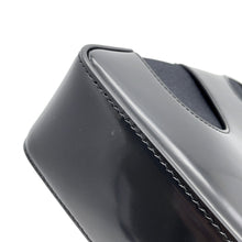 将图像加载到图库查看器中，Ferragamo Cutout Handbag Black213487 Patent Leather Canvas
