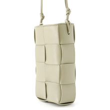 Load image into Gallery viewer, Bottega Veneta Cassette Phone Shoulder Bag Light Green Leather
