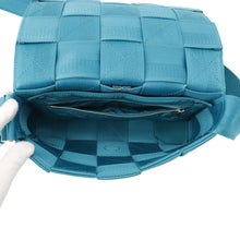 将图像加载到图库查看器中，Bottega Veneta Cassette Shoulder Bag Blue Canvas
