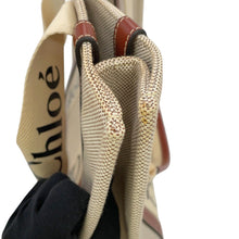Load image into Gallery viewer, Chloe Woody Tote Bag Brown/WhiteCHC22AS383I2690U Canvas Calf Leather Size Large
