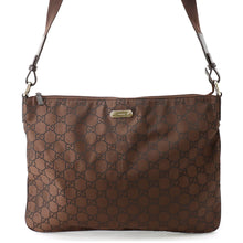 Load image into Gallery viewer, GUCCI GGNylon Shoulder Bag Brown190628 Nylon
