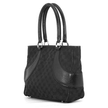 Load image into Gallery viewer, GUCCI GG Canvas Tote Bag Black113011 GG Canvas Leather
