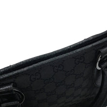 Load image into Gallery viewer, GUCCI GG Canvas Tote Bag Black113011 GG Canvas Leather
